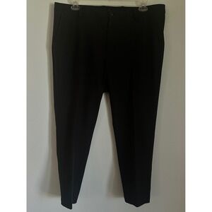 Mens Black Greg Norman Performance Dress Golf Pants 38x27‎ Professionally Hemmed